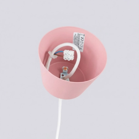 Lampa wisząca stalowa różowa kula 35cm BILO SL.2054 - Sollux Lighting