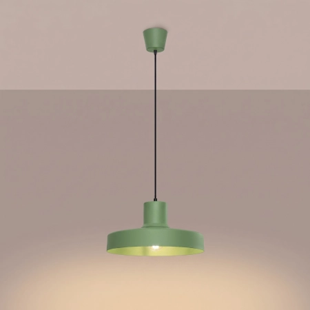 Lampa wisząca stalowa szałwiowa 35cm 1-punktowa BILO SL.2055 - Sollux Lighting