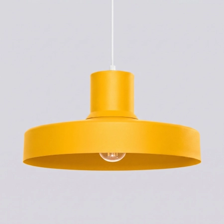 Lampa wisząca stalowa kula żółta 35cm z serii BILO SL.2056 - Sollux Lighting