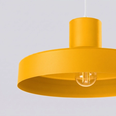 Lampa wisząca stalowa kula żółta 35cm z serii BILO SL.2056 - Sollux Lighting