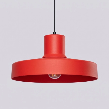 Lampa wisząca stalowa czerwona kula 35cm BILO SL.2057 - Sollux Lighting