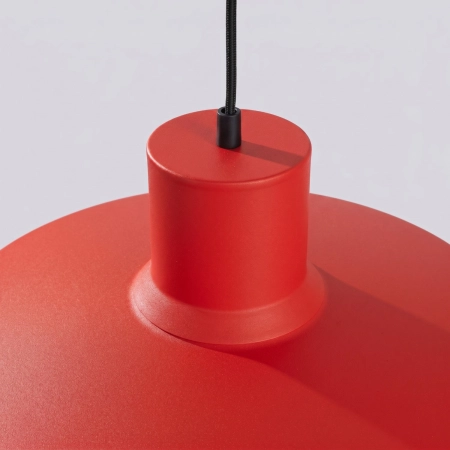 Lampa wisząca stalowa czerwona kula 35cm BILO SL.2057 - Sollux Lighting