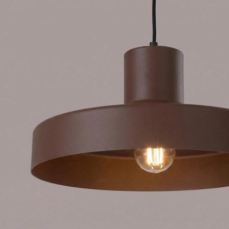 Lampa wisząca stalowa brązowa 35cm BILO SL.2058 - Sollux Lighting