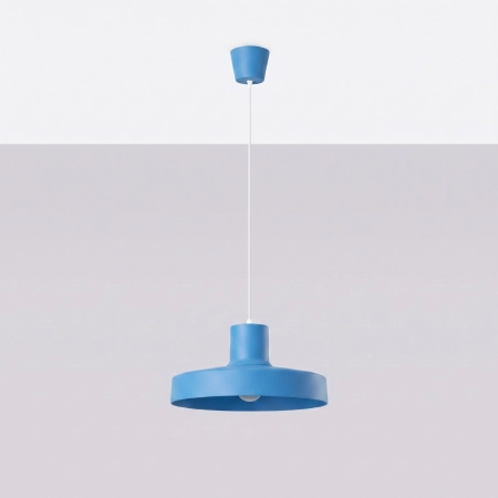 Lampa wisząca stalowa błękitna kula 35cm z serii BILO SL.2059 - Sollux Lighting