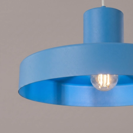 Lampa wisząca stalowa błękitna kula 35cm z serii BILO SL.2059 - Sollux Lighting
