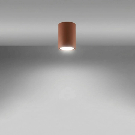 Plafon stalowy ochra czerwona 2-punktowy LAGOS 10 z serii LAGOS SL.2068 - Sollux Lighting