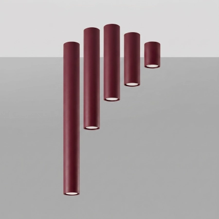 Plafon LAGOS 10 burgund SL.2069 - Sollux