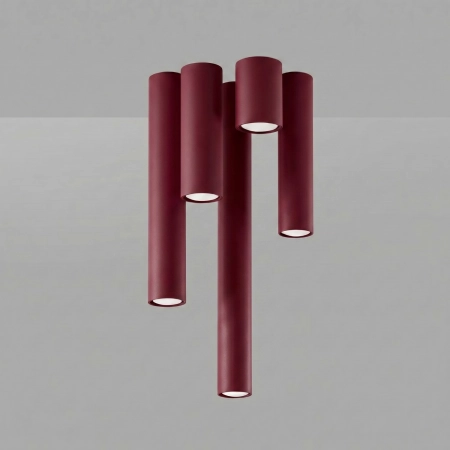 Plafon LAGOS 10 burgund SL.2069 - Sollux