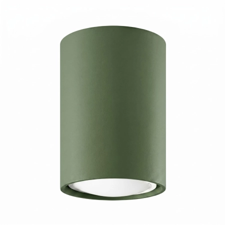 Plafon stalowy zielony oliwkowy 10cm LAGOS 10 z serii LAGOS SL.2071 - Sollux Lighting