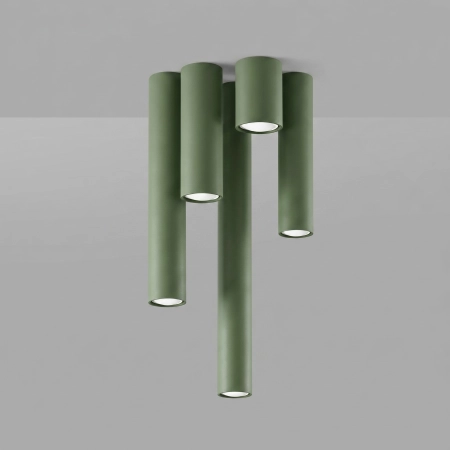 Plafon stalowy zielony oliwkowy 10cm LAGOS 10 z serii LAGOS SL.2071 - Sollux Lighting