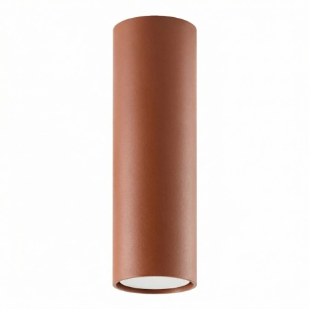 Plafon stalowy prostokątny ochra czerwona 20cm z serii LAGOS SL.2074 - Sollux Lighting