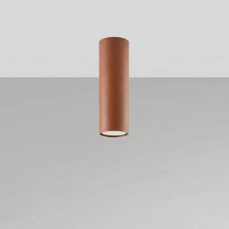 Plafon stalowy prostokątny ochra czerwona 20cm z serii LAGOS SL.2074 - Sollux Lighting