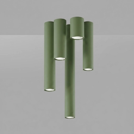 Plafon stalowy zielony oliwkowy 20cm LAGOS 20 z serii LAGOS SL.2077 - Sollux Lighting