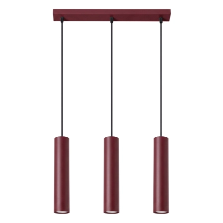 Lampa wisząca LAGOS 3L burgund SL.2082 - Sollux