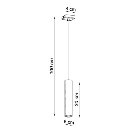 Lampa wisząca LAGOS 1 ultramaryna SL.2084 - Sollux