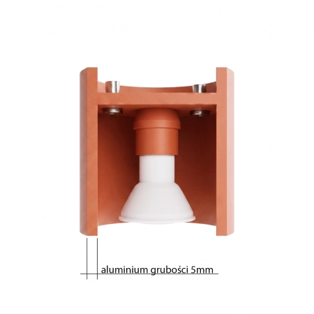 Plafon ORBIS 1 ochra czerwona SL.2093 - Sollux
