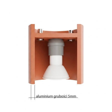 Plafon ORBIS 2 ochra czerwona SL.2094 - Sollux