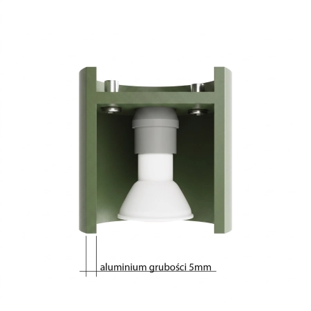 Plafon ORBIS 1 zielona oliwka SL.2102 - Sollux