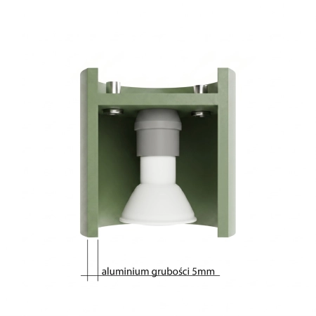 Plafon ORBIS 2 zielona oliwka SL.2103 - Sollux