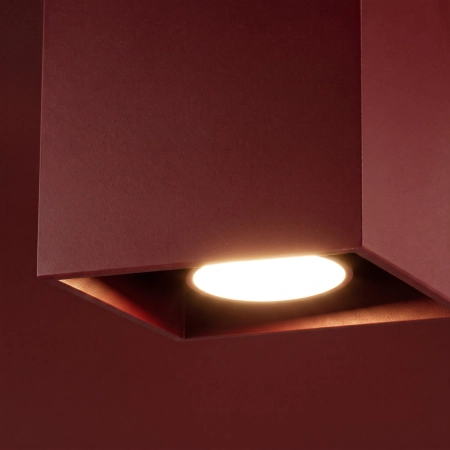 Plafon QUAD 1 burgund SL.2111 - Sollux