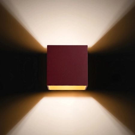 Kinkiet QUAD 1 burgund SL.2112 - Sollux