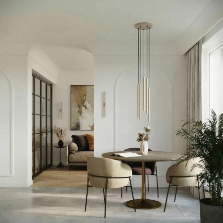 Lampa wisząca stalowa taupe 2-punktowa PASTELO 2 z serii PASTELO SL.2118 - Sollux Lighting