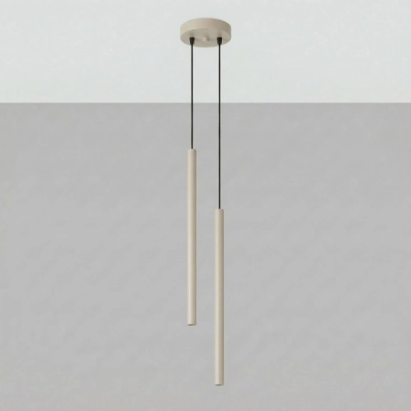 Lampa wisząca stalowa taupe 2-punktowa PASTELO 2 z serii PASTELO SL.2118 - Sollux Lighting