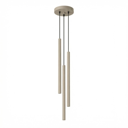 Lampa wisząca stalowa taupe 3-punktowa z serii PASTELO SL.2119 - Sollux Lighting