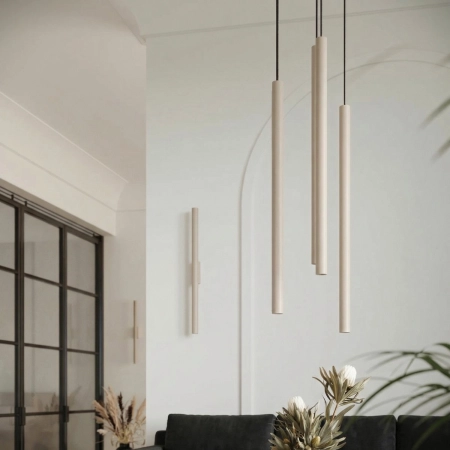 Kinkiet aluminiowy dwupunktowy taupe PASTELO 2 z serii PASTELO SL.2120 - Sollux Lighting