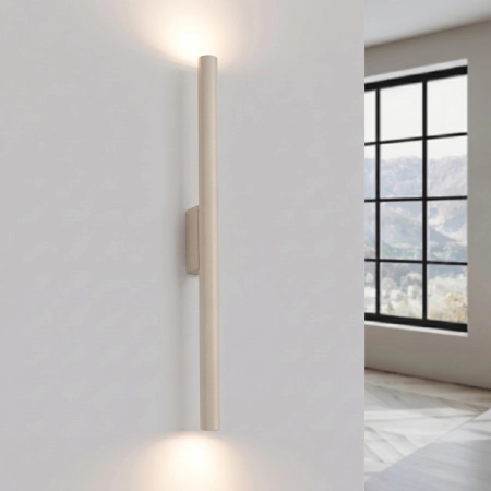 Kinkiet aluminiowy dwupunktowy taupe PASTELO 2 z serii PASTELO SL.2120 - Sollux Lighting