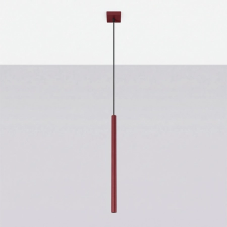 Lampa wisząca stalowa burgundowa 1-punktowa z serii PASTELO SL.2121 - Sollux Lighting