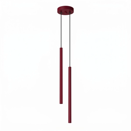 Lampa wisząca stalowa burgundowa 2-punktowa PASTELO 2 z serii PASTELO SL.2122 - Sollux Lighting