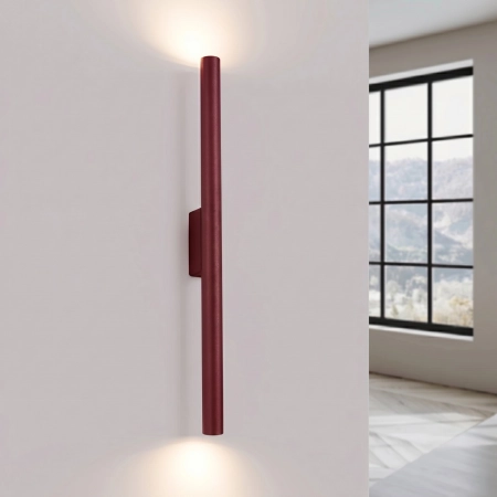 Kinkiet stalowy burgundowy 2-punktowy 50cm z serii PASTELO SL.2124 - Sollux Lighting