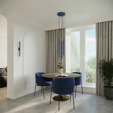 Kinkiet stalowy ultramarynowy 2-punktowy PASTELO 2 z serii PASTELO SL.2128 - Sollux Lighting