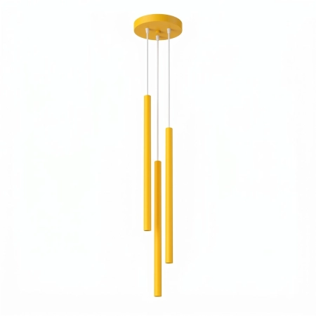 Lampa wisząca stalowa żółta 3-punktowa PASTELO 3P SL.2139 - Sollux Lighting