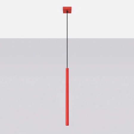 Lampa wisząca stalowa czerwona 1-punktowa PASTELO 1 z serii PASTELO SL.2141 - Sollux Lighting