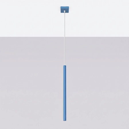 Lampa wisząca stalowa błękitna 1-punktowa z serii PASTELO SL.2149 - Sollux Lighting