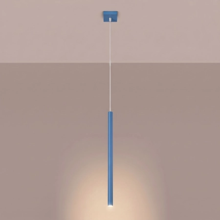 Lampa wisząca stalowa błękitna 1-punktowa z serii PASTELO SL.2149 - Sollux Lighting