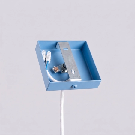 Lampa wisząca stalowa błękitna 1-punktowa z serii PASTELO SL.2149 - Sollux Lighting