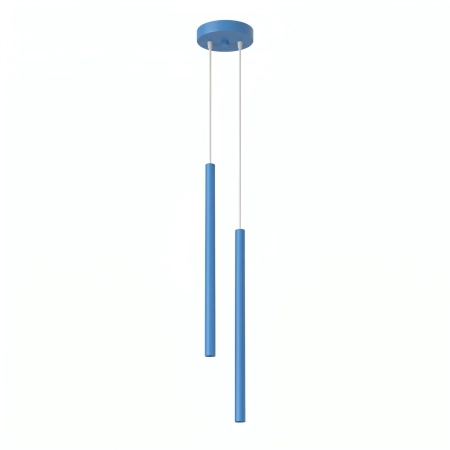 Lampa wisząca stalowa błękitna 2-punktowa PASTELO 2 SL.2150 - Sollux Lighting