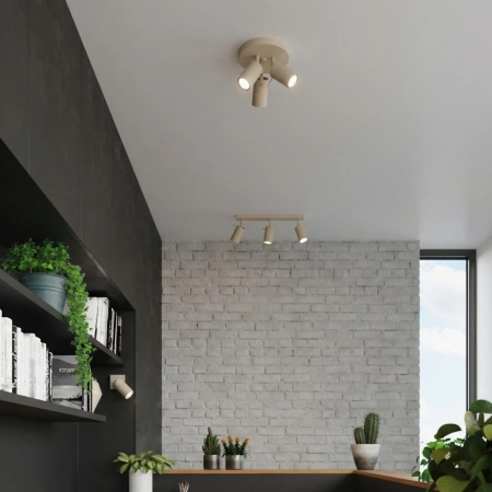 Plafon stalowy taupe 3-punktowy RING z serii RING SL.2156 - Sollux Lighting