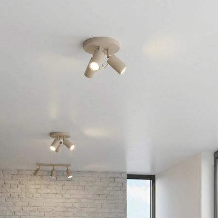 Plafon stalowy taupe 3-punktowy RING z serii RING SL.2156 - Sollux Lighting