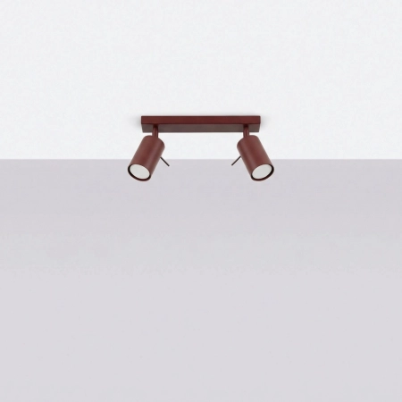 Plafon stalowy burgundowy 2-punktowy 30cm RING 2 z serii RING SL.2160 - Sollux Lighting