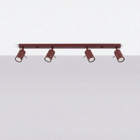 Plafon stalowy burgundowy 4-punktowy 80cm RING z serii RING SL.2163 - Sollux Lighting