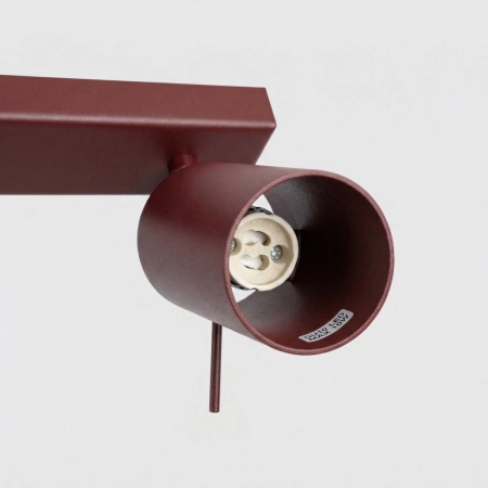Plafon stalowy burgundowy 4-punktowy 80cm RING z serii RING SL.2163 - Sollux Lighting