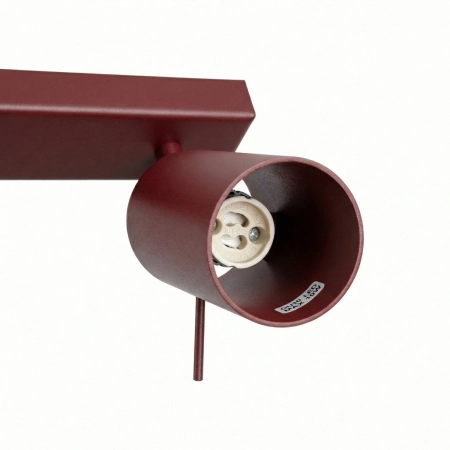 Plafon stalowy podłużny burgundowy 6-punktowy RING SL.2164 - Sollux Lighting