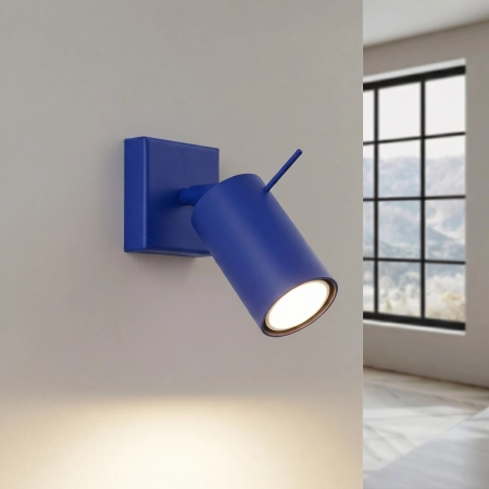 Kinkiet aluminiowy kulisty ultramaryna 16cm z serii RING SL.2165 - Sollux Lighting