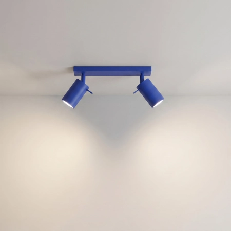 Plafon stalowy dwupunktowy ultramaryna 30cm RING z serii RING SL.2166 - Sollux Lighting