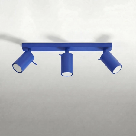 Plafon stalowy 3-punktowy ultramaryna 45cm z serii RING SL.2167 - Sollux Lighting