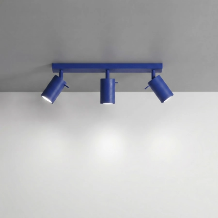 Plafon stalowy 3-punktowy ultramaryna 45cm z serii RING SL.2167 - Sollux Lighting